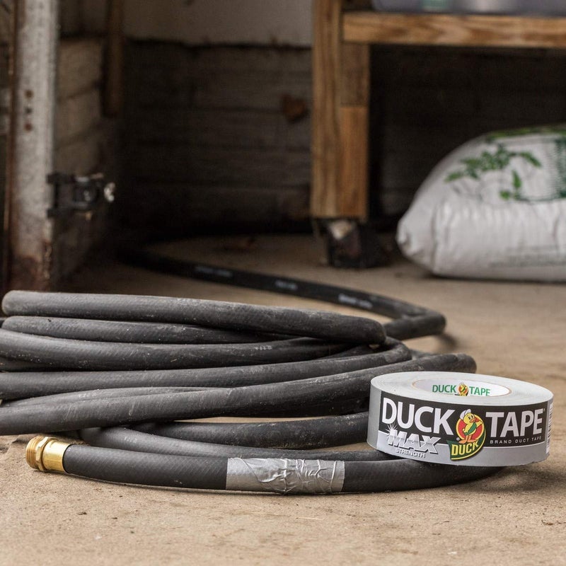 داك براند شريط لاصق بقوة قصوى من Duck Brand، فضي، عبوة لفة واحدة، 1.88 بوصة × 45 ياردة، 240201 - Image 4
